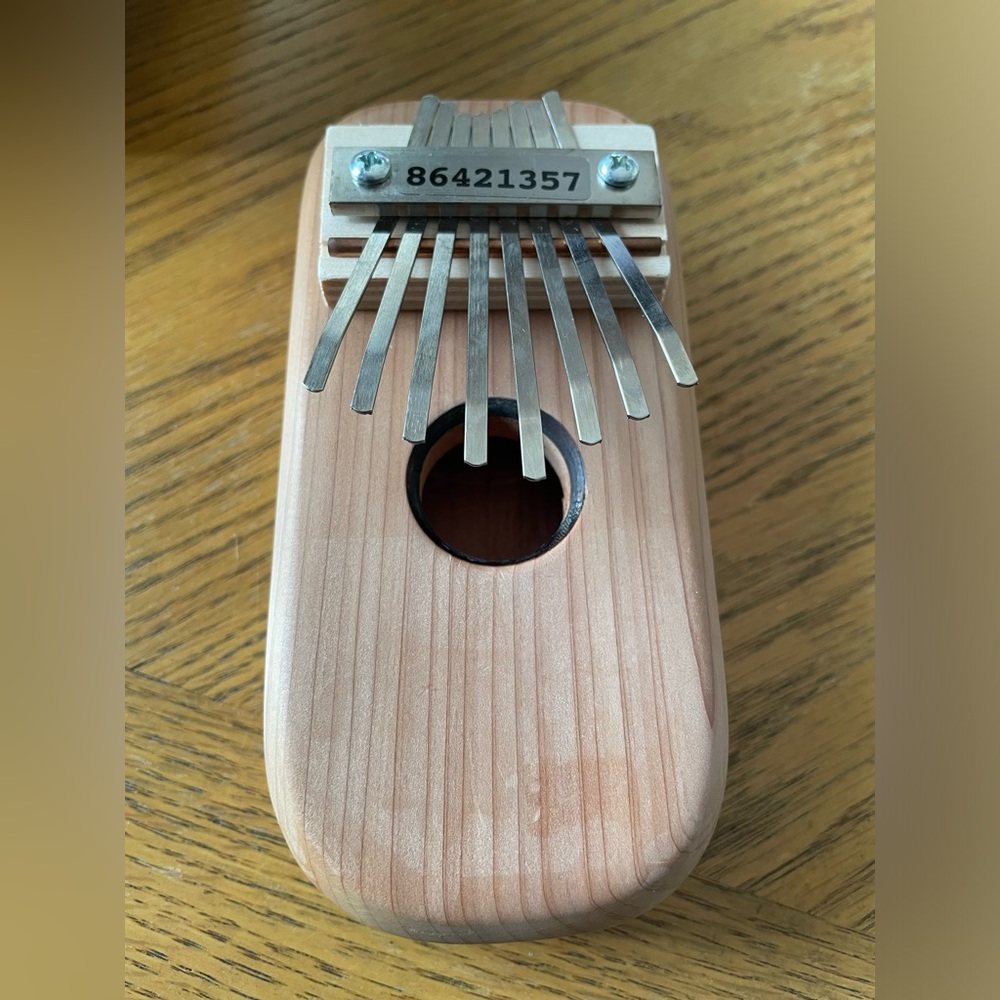 Handcrafted Cedar Thumb Piano LIKE NEW